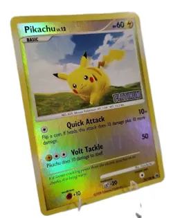 Pikachu Platinum 070/100 Pokemon TCG Burger King Reverse Holo Stamped LP/MP - Image 2