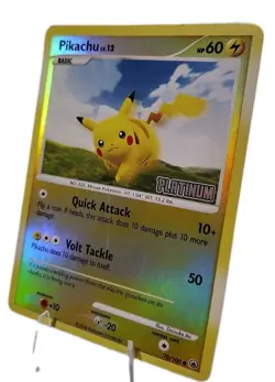 Pikachu Platinum 070/100 Pokemon TCG Burger King Reverse Holo Stamped LP/MP - Image 3