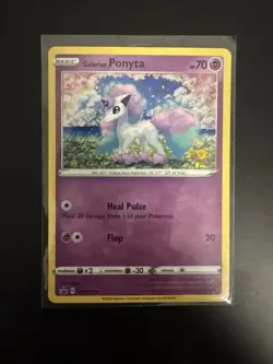 Pokemon TCG Galarian Ponyta General Mills 25th Anniversary Holo SWSH013 MINT - Image 1