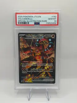 POKEMON VOLCANION EX JOURNEY TOGETHER SIR 182 PSA 10 GEM MINT INVEST - Image 1
