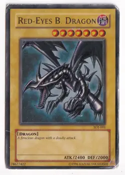Yugioh Red-Eyes B. Dragon Ultra Rare Joey SDJ-001 HP/DMG - Image 1