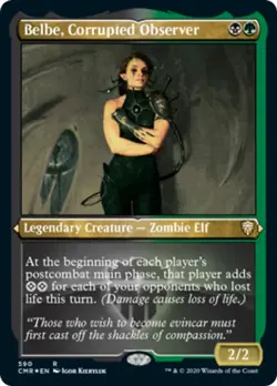 Belbe, Corrupted Observer (Showcase) FOIL Commander Legends NM CARD ABUGames - Image 1