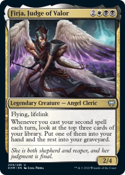 Firja, Judge of Valor FOIL Kaldheim NM White Black Uncommon MAGIC CARD ABUGames - Image 1