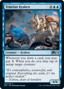 Tolarian Kraken FOIL Core Set 2021 / M21 NM Blue Uncommon MAGIC CARD ABUGames - Image 1