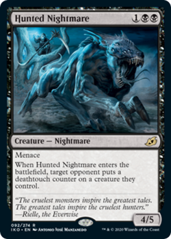 Hunted Nightmare FOIL Ikoria: Lair of Behemoths MINT Black Rare CARD ABUGames - Image 1