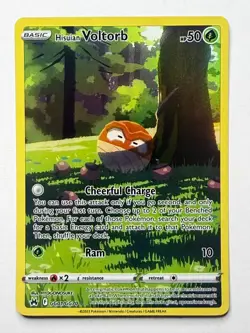 Pokemon Hisuian Voltorb Illustration Rare Holo Crown Zenith GG01/GG70 - Image 1