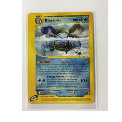 Pokemon Blastoise 037/165 Expedition Base Set Rare 100 HP Regular English - Image 1