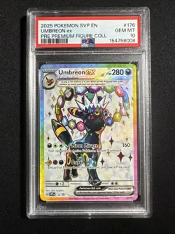 2025 Pokemon SVP Black Star Promo #176 Umbreon ex PSA 10 Gem Mint Prismatic - Image 1