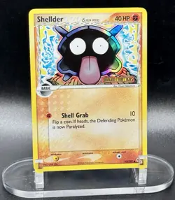 Shellder δ Species 63/101 Stamped Pokemon EX Dragon Frontiers Reverse Holo NM - Image 2