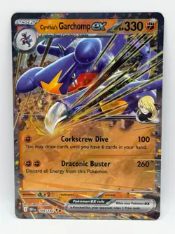 Cynthia's Garchomp ex 104/182 Destined Rivals NM Double Rare Holo Pokemon TCG - Image 1