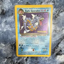 Pokemon Dark Gyarados 8/82 Team Rocket Prerelease Holo Wotc Promo - Image 2