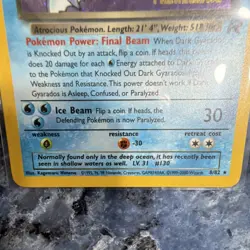 Pokemon Dark Gyarados 8/82 Team Rocket Prerelease Holo Wotc Promo - Image 5