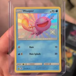 Pokemon TCG Wooper SV9/SV94 Hidden Fates Shiny Vault Shiny Holo Rare Holo 70HP - Image 2