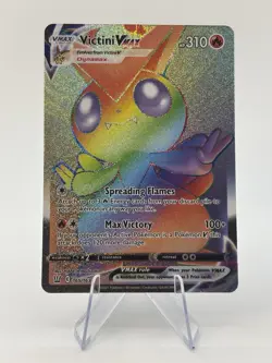 Victini VMAX ⭐ 165/163 Holo Rainbow Rare Battle Styles 2021 Pokemon NM - Image 1
