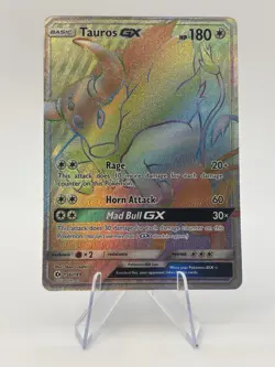Tauros GX 156/149 Rainbow Hyper Rare Pokemon Card NM - Image 1