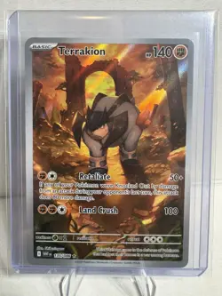 Terrakion 135/086 Sv: White Flare Holo Illustration Rare Pokemon TCG NM - Image 1