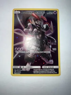 Armored Mewtwo Pokemon Sun & Moon Black Star Promo SM228 LP/NM - Image 1