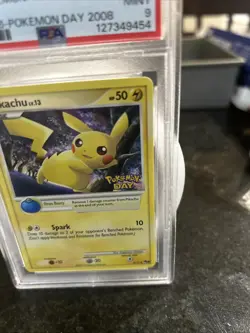 Pikachu Pokemon Day Stamped POP Series 6 PSA 9 - Image 2