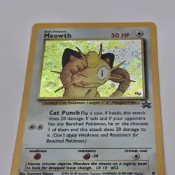 SWIRL 🌀 | Meowth Black Star Promo #10 | Holo RARE | Near Mint | Pokemon TCG - Image 2