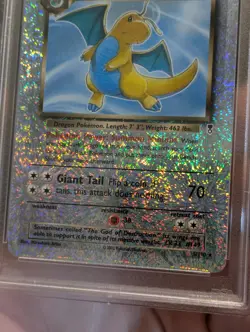 Dark Dragonite Reverse Foil #5 2002 Pokemon PSA 7 - Image 4