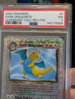 Dark Dragonite Reverse Foil #5 2002 Pokemon PSA 7 - Image 5