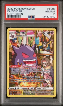 Pokemon Gengar Lost Origin Trainer Gallery Full Art #TG06 PSA 10 Gem Mint - Image 1