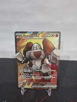 Pokemon Regirock ex Ultra Rare SV10: Destined Rivals 214/182 NM - Image 1