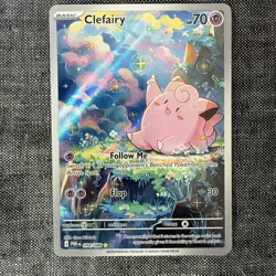 Lillie's Clefairy ex Special Illustration Rare Holo Sv09 184/159 Pokemon - Image 1