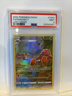 Parasect TG01/TG30 Swsh11 Trainer Gallery Holo Pokemon Lost Origin PSA 9 - Image 1