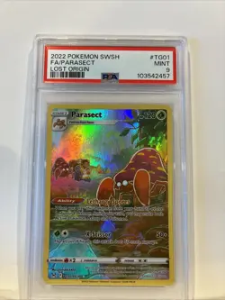 Parasect TG01/TG30 Swsh11 Trainer Gallery Holo Pokemon Lost Origin PSA 9 - Image 2