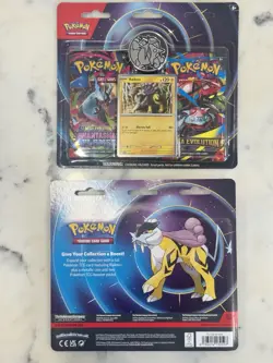 NEW Pokemon Mega Evolution & Phantasmal Flames 2-Pack Blister Sealed - Raikou - Image 1