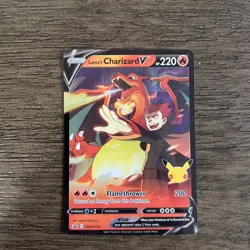 Pokemon Lance's Charizard V Promo SWSH133 Holo 220 HP 25th Anniversary - Image 2