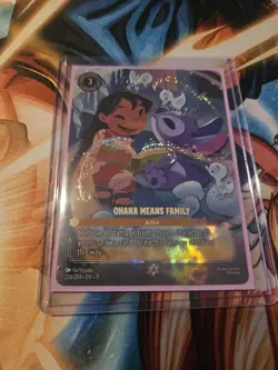 Disney Lorcana Ohana Means Family Enchanted 224/204 - Image 1
