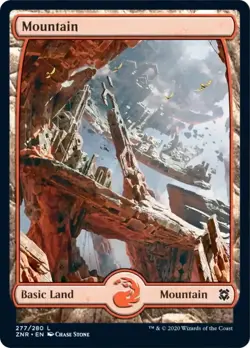 Mountain (277) FOIL Zendikar Rising NM Basic Land MAGIC GATHERING CARD ABUGames - Image 1