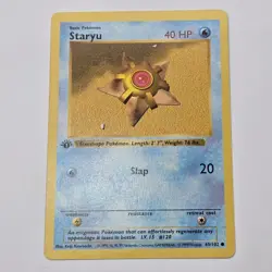 Near Mint | 1st Edition Base Set Shadowless | Staryu 65/102 | Pokemon Card - Image 2