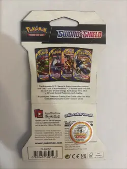 Pokemon TCG: Sleeved 10 Card Booster Pack Sword and Shield Base Set - Image 2