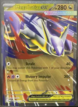 Mega Latias 100 /132 ME01: Mega Evolution Illustration Rare Pokemon Card - Image 1