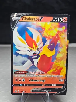 Cinderace V SWSH015 SWSH: Sword & Shield Promo Cards Holo [gls0399] - Image 1