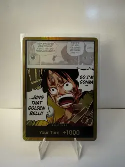 One Piece Don!! Card Luffy Gold Adventure on Kami’s Island OP15-EB04 - Image 1