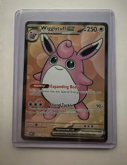 Pokemon TCG Wigglytuff EX Holo Card 187/165 Scarlet & Violet 151 Ultra Rare - Image 1