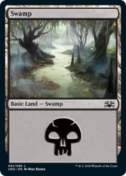 Swamp (91) Unsanctioned NM Basic Land MAGIC THE GATHERING MTG CARD ABUGames - Image 1