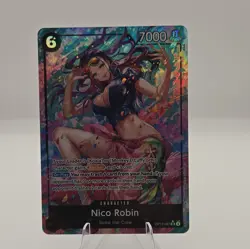 Bandai One Piece Card Game Nico Robin OP12-087 SR Foil 7000 Power Alt Art Legacy - Image 1