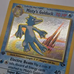 MISTYS GOLDUCK 12/132 | 1st Edition | Gym Challenge | Holo Rare | Pokemon Card - Image 1