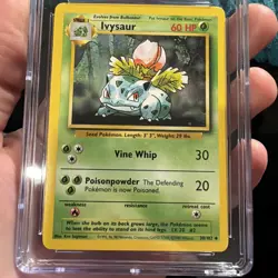 VTG 1999 2000 POKEMON IVYSAUR BASIC CGC 9 CARD BASE SET PSA 3/102 WOTC ORIGINAL - Image 2