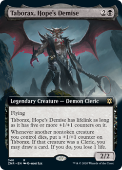 Taborax, Hope's Demise (Extended Art) Zendikar Rising NM CARD ABUGames - Image 1