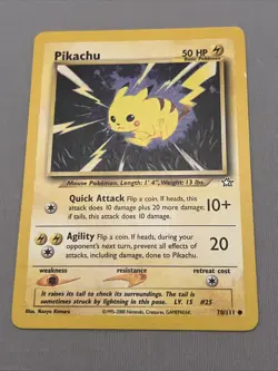 Pikachu 70/111 – Neo Genesis – Pokemon Card – Unlimited – WotC Vintage - Image 1