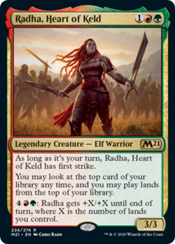 Radha, Heart of Keld Core Set 2021 / M21 NM Red Green Rare MAGIC CARD ABUGames - Image 1