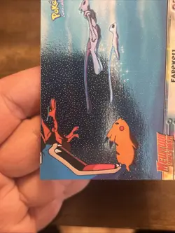 Farewell Mewtwo Strikes Back Textured Holo Topps Pokemon Card 39 Black Logo PTCG - Image 5