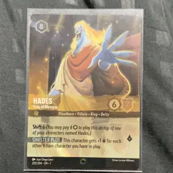 Disney Lorcana TCG Hercules Hades King of Olympus 205/204 Foil English Card - Image 1