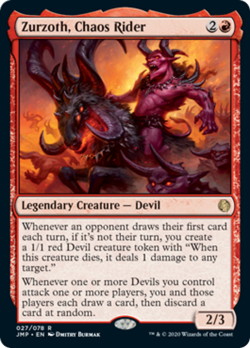 Zurzoth, Chaos Rider Jumpstart NM Red Rare MAGIC THE GATHERING MTG CARD ABUGames - Image 1